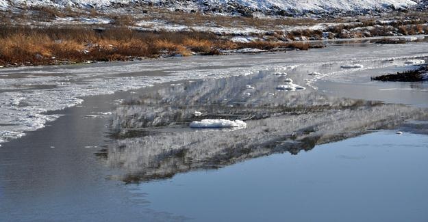 Kars Çayı aşırı soğuktan bir günde doğdu