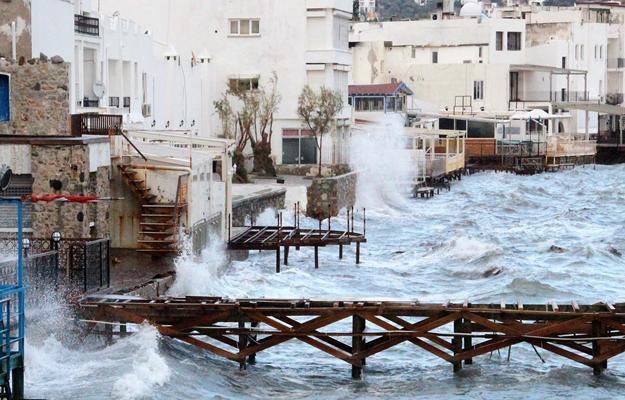 Bodrum’da fırtına