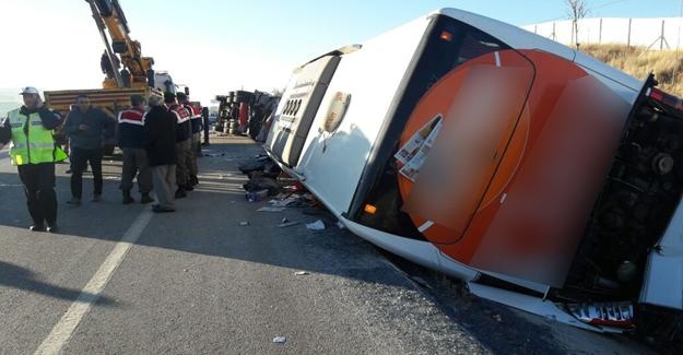 Afyonkarahisar’da otobüs kazası