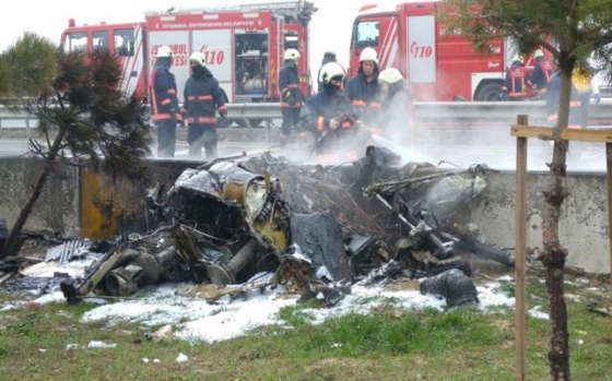 İstanbul'da Düşen Helikopter