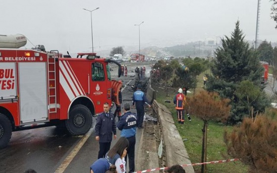 İstanbul'da Düşen Helikopter