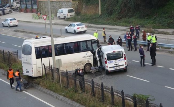 Trabzon'daki Trafik Kazasında Kişi 7 Yaralandı