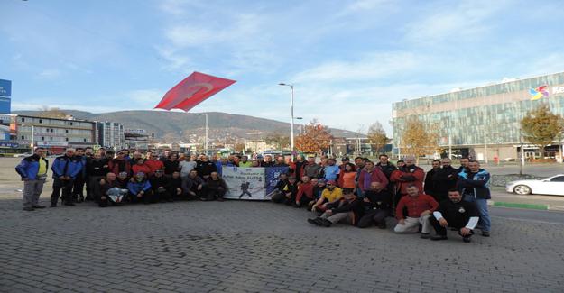 Bursa'lı Dağcılardan vefa tırmanışı