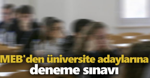 MEB’den üniversite sınavlarına hazırlık için deneme sınavı