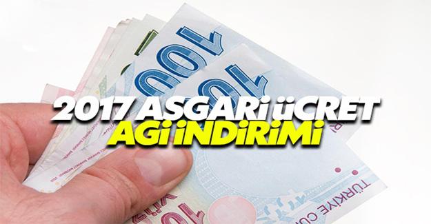 2017 Asgari Geçim İndirimi (AGİ) Belli Oldu