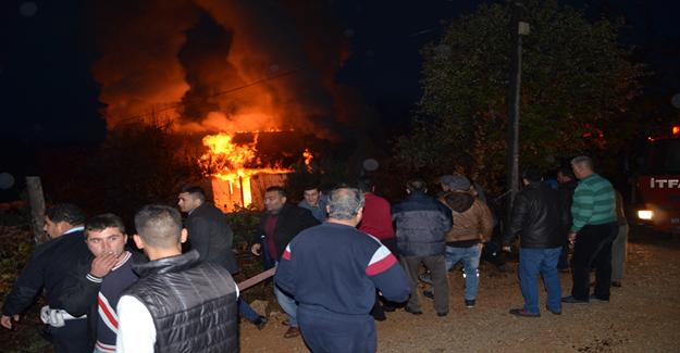 Aladağ'daki ev yangını korkuttu