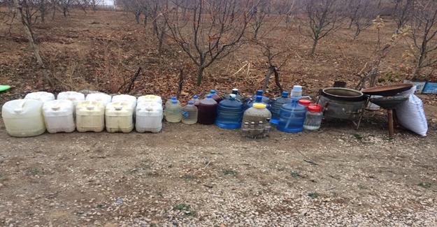 Amasya’da 285 litre kaçak içki ele geçirildi