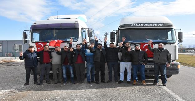 Bursalı Gençlerden Halep’e 2 TIR Yardım Malzemesi