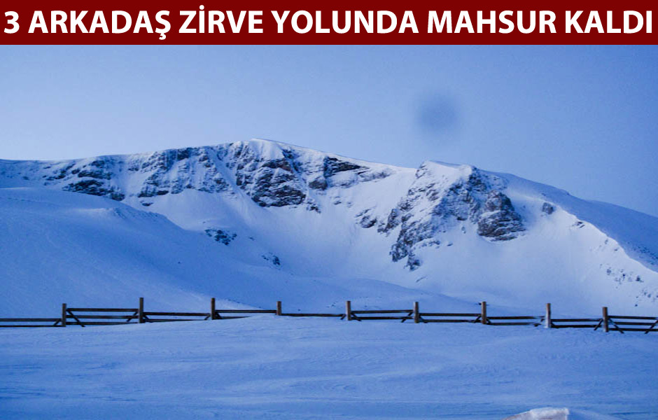 Zirve yolunda mahsur kaldılar