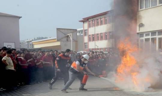 Bursa'da nefes kesen tatbikat