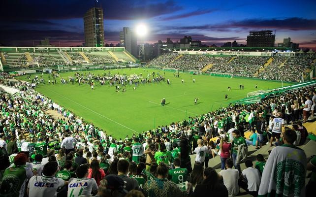 Chapecoense uçak kazası felaketinden sonra ilk kez sahada