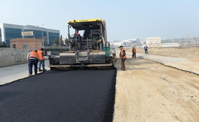 İmara açılan yeni yollar asfaltlanıyor