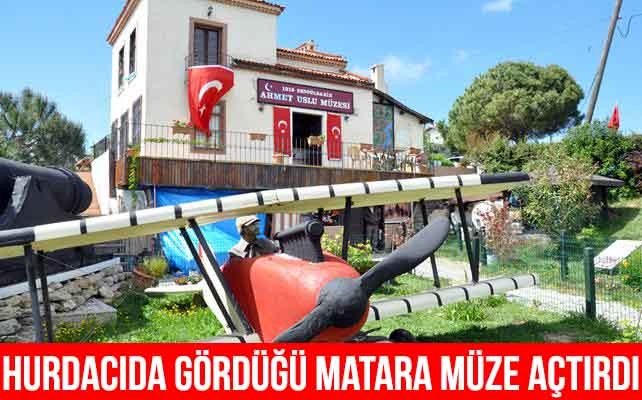 Hurdacıda gördüğü matara müze açtırdı