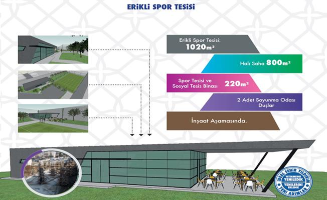 Erikli spor tesisi yıldırım'a değer katacak