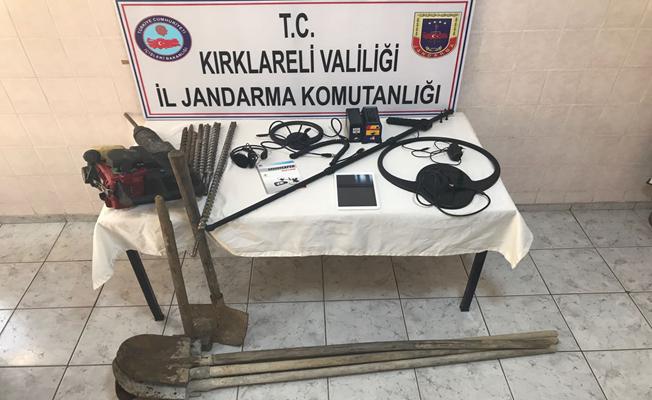 Kırklareli'nde kaçak kazı operasyonu