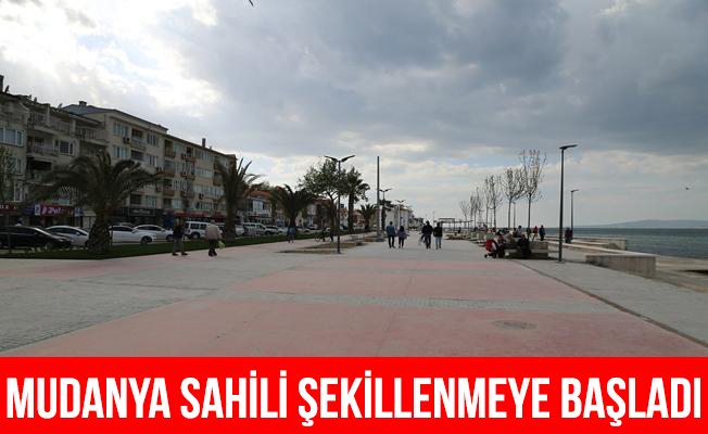 Mudanya sahili şekillenmeye başladı