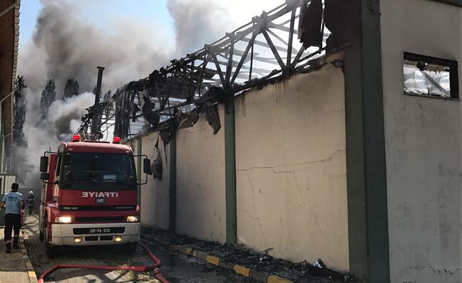 Tekirdağ'da fabrika yangını