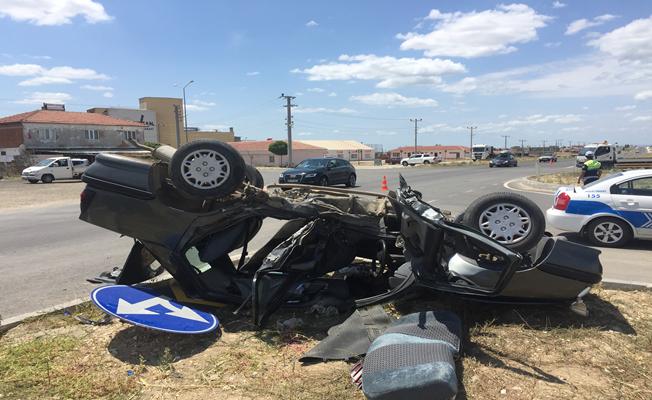 Edirne'de trafik kazası: 1 ölü, 5 yaralı