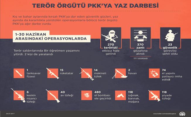 Terör örgütü PKK'ya yaz darbesi