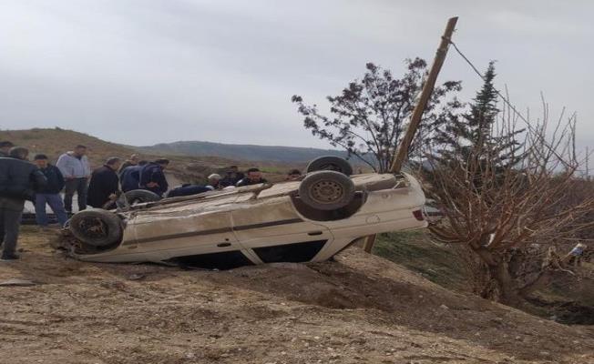 Adıyaman’da otomobil takla attı: 1 yaralı