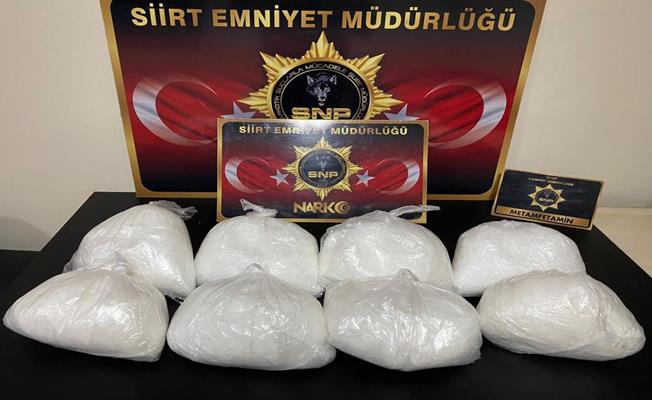 Siirt’te 8 kilogram uyuşturucu madde ele geçirildi