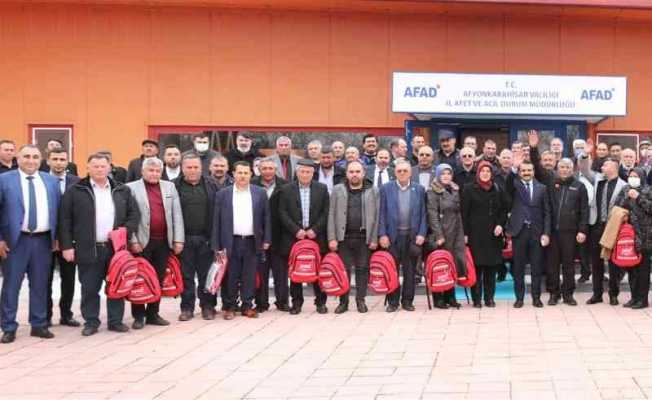 Afyonkarahisar’da muhtarlara ‘Afet Farkındalık’ semineri verildi