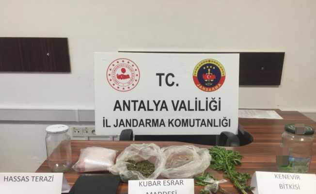 Alanya’da jandarmadan uyuşturucu operasyonu