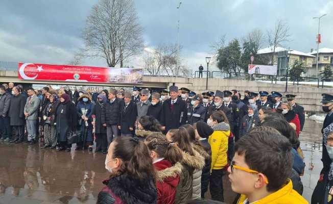 Alaplı’da 18 Mart Çanakkale Zaferi’nın 107. yıldönümü töreni