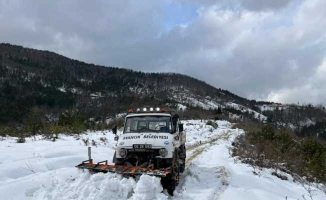 Ayancık’ta karda mahsur kalan vatandaşlara destek