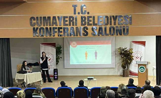 Cumayeri’de kadına yönelik şiddetle mücadele eğitimi verildi