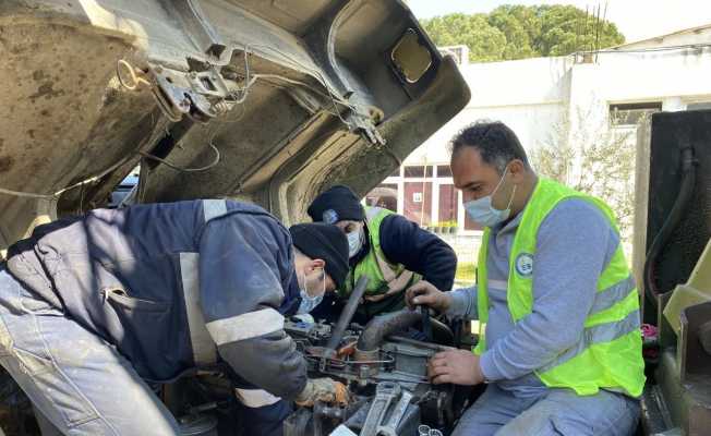 Edremit Belediyesi araçları emin ellerde