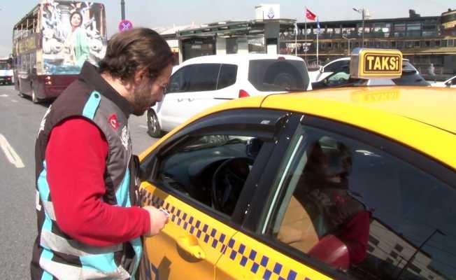 Eminönü’nden ticari taksilere ceza yağdı