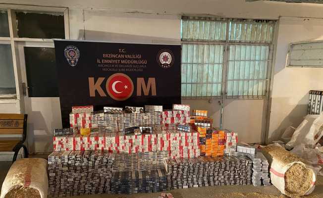 Erzincan’da 13 bin 160 paket kaçak sigara ele geçirildi