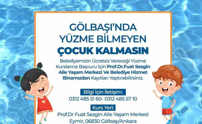 Gölbaşı’nın çocukları maviye kulaç atacak