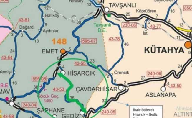 Hisarcık-Gediz yolu 22 Nisan’da yeniden ihaleye çıkıyor