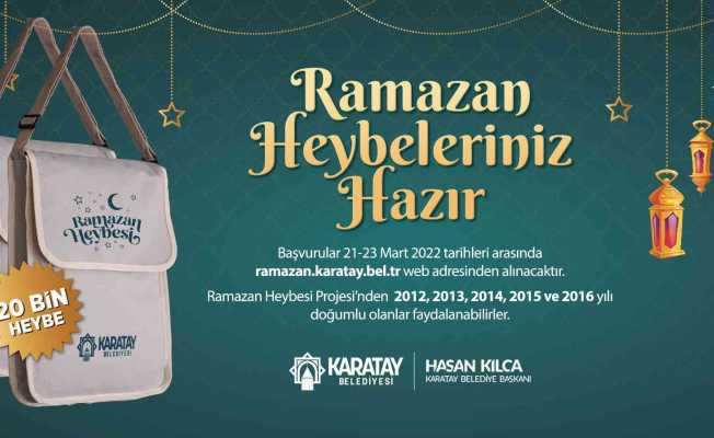 Karatay Belediyesi’nden çocuklara özel Ramazan heybesi