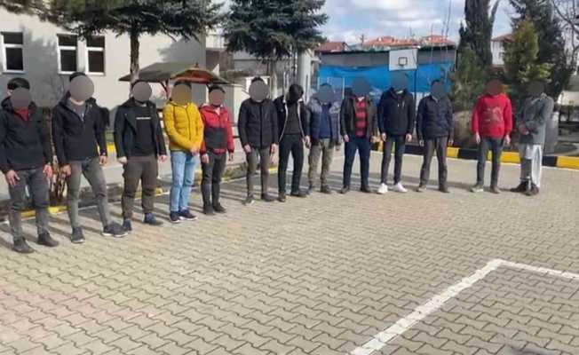 Kastamonu’da 9 düzensiz göçmen yakalandı: 2 gözaltı