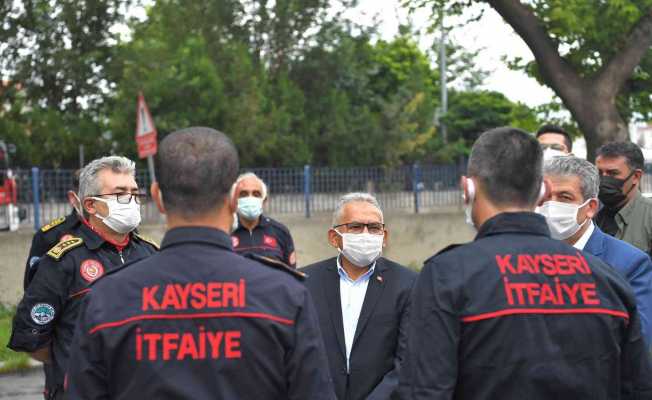 Kayseri itfaiyesine dünya standartlarında ekipman desteği