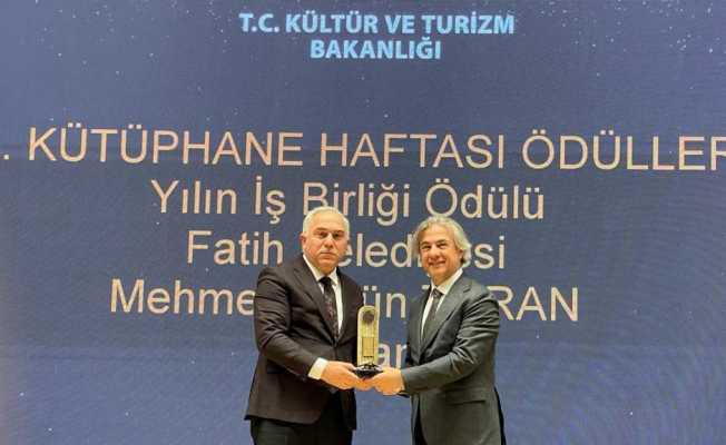 Kültür ve Turizm Bakanlığı’ndan Fatih Belediyesi’ne ödül