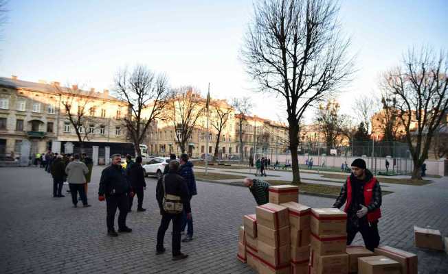 Lviv’de okul yardım merkezine dönüştürüldü