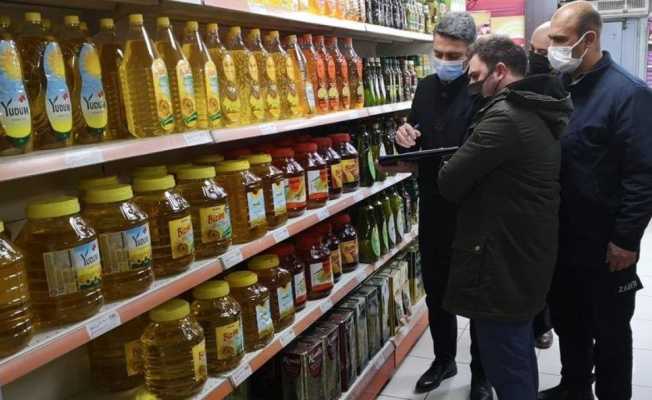 Marketlerde "fahiş fiyat" ile "stokçuluk" denetimi yapıldı