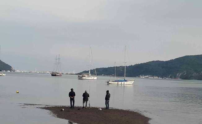 Marmaris’te deniz çekildi, olta balıkçılarının eli boş kaldı