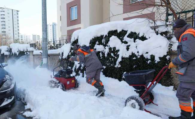 Mini kar temizleme araçları sahada