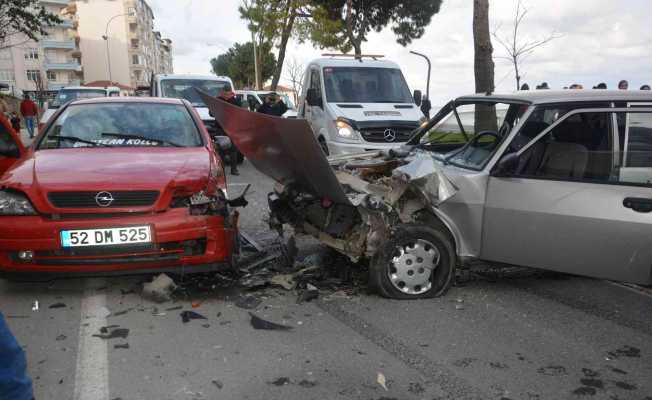 Ordu’da trafik kazası: 2 yaralı