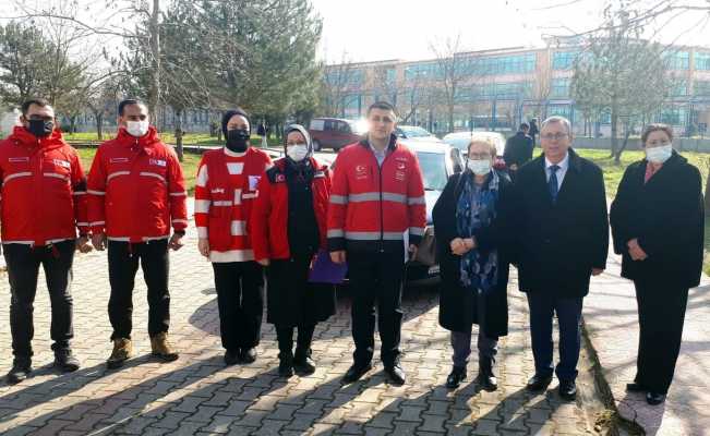 Rektör Tabakoğlu, Ukrayna’dan gelen Kırım Tatar Türklerini ziyaret etti