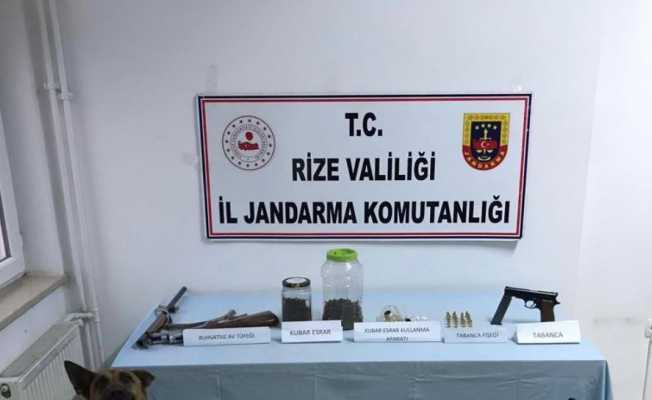 Rize’de uyuşturucu operasyonu: 1 gözaltı