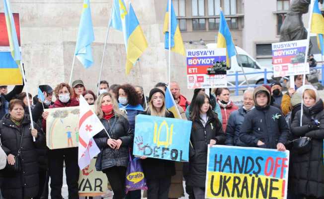 Rusya Ukrayna Savaşı Ankara’da üçüncü kez protesto edildi