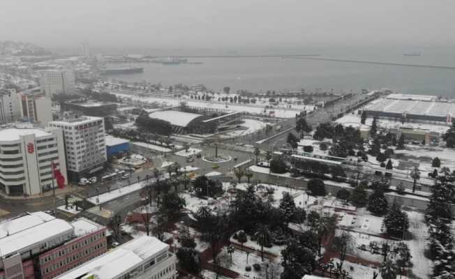 Samsun’da eğitime kar engeli