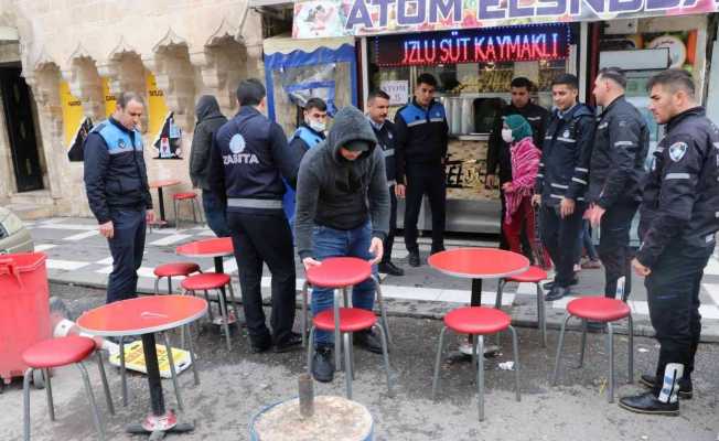 Şanlıurfa’da kaldırım işgali denetimi