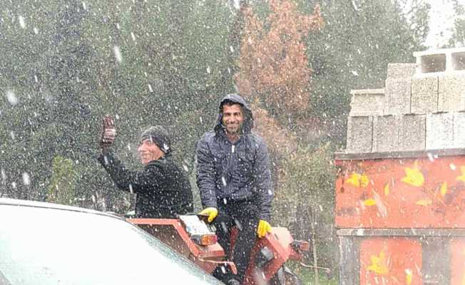 Şanlıurfa’da kar sevinci